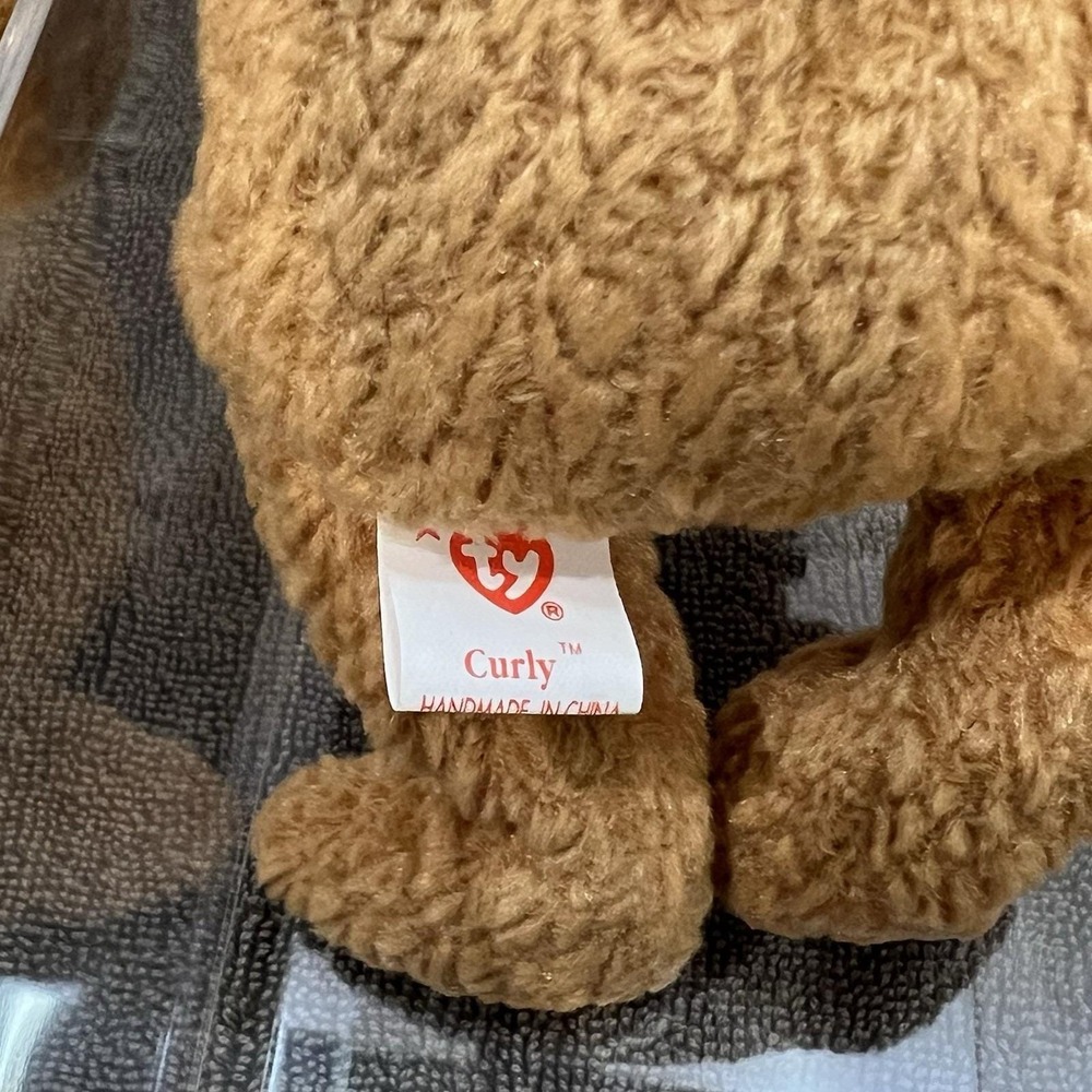 Ty Beanie Babies Curly The Bear - Rare With Errors (style #, No 4052, Oakbrook) - Picture 7 of 12